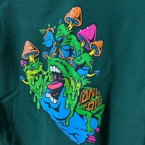 Santa Cruz Skateboards Teal Hoodie